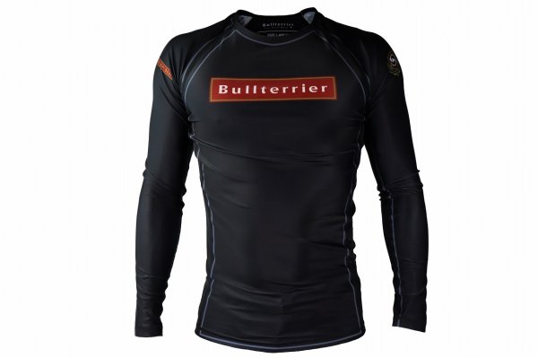 Photo1: BULL TERRIER Rashguard RANK3.0 Long Sleeve Black (1)