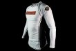 Photo2: BULL TERRIER Rashguard RANK3.0 Long Sleeve White (2)