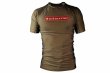 Photo1: BULL TERRIER Rashguard RANK 3.0 Short Sleeve Brown (1)