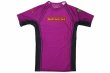 Photo4: BULL TERRIER Rashguard RANK 3.0 Short Sleeve Purple (4)