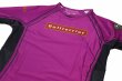 Photo6: BULL TERRIER Rashguard RANK 3.0 Short Sleeve Purple (6)