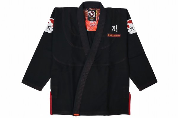 Photo1: BULLTERRIER Jiu Jitsu Gi ASHURA R Black (1)