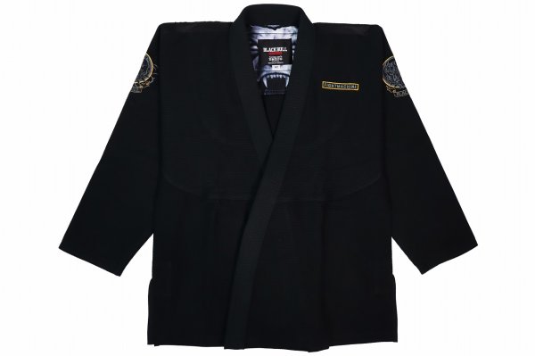 Photo1: BLACK BULL Jiu Jitsu Gi COMP XR Black (1)