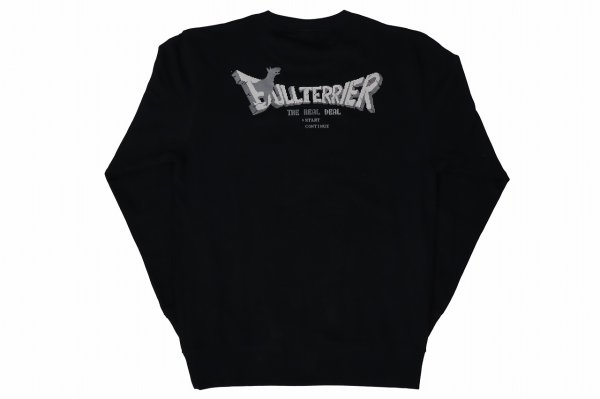 Photo1: BULL TERRIER Sweatshirt BT QUEST Black (1)