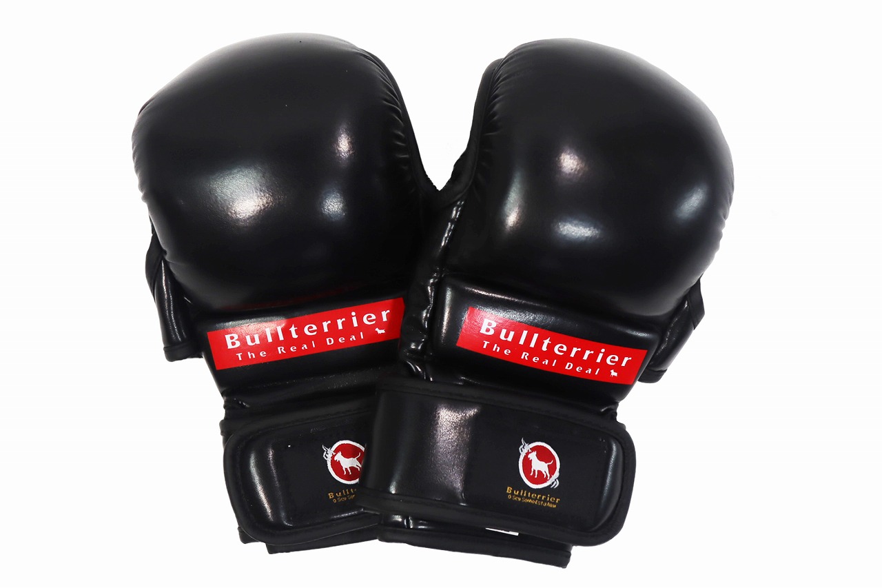 BULL Gloves 6oz TERRIER Black MMA BASIC